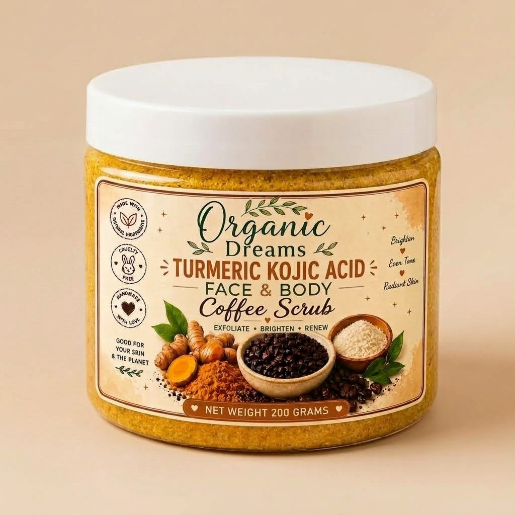 Turmeric Kojic Acid Coffee Body Scrub