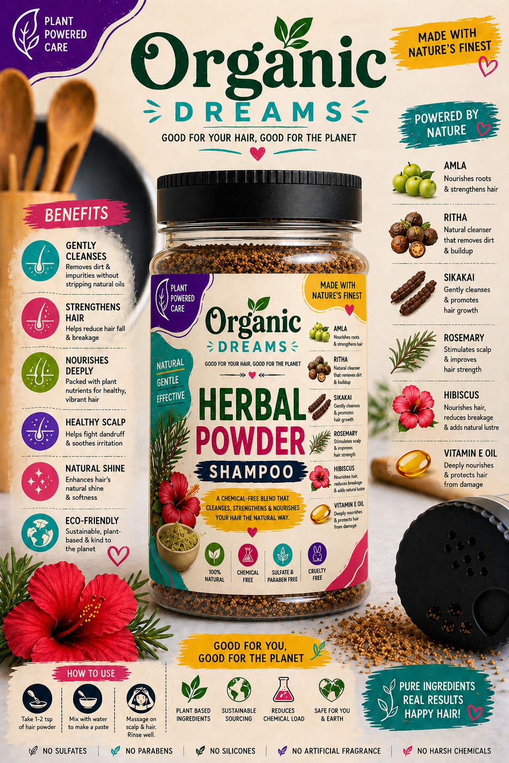 Herbal Powder Shampoo